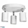 RINO wall and ceiling fixture. max power 3x50W. GU10. IP20. white image 2