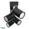 DOA wall and ceiling fixture. max. power 4x50W. GU10. IP20. black image 5