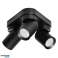 MALTA SP 3. lampe murale et de plafond. GU10 max. 3x12W. IP20. noire. base triangulaire photo 1