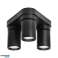 MALTA SP 3. lampe murale et de plafond. GU10 max. 3x12W. IP20. noire. base triangulaire photo 3