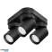 MALTA SP 3. lampe murale et de plafond. GU10 max. 3x12W. IP20. noire. base triangulaire photo 5
