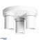 MALTA SP 3. luminaire mural et plafond. GU10 max. 3x12W. IP20. blanc. base ronde photo 3