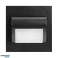 DRACO LED NEW 1.5W. recessed stair light. 12VDC. 30lm. 6000K. black. innovative installation method image 2