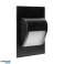 DRACO LED NEW 1.5W. recessed stair light. 12VDC. 30lm. 6000K. black. innovative installation method image 4