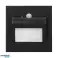 DRACO LED NEW 1.5W. recessed stair light. 12VDC. 30lm. 3000K. black. motion and twilight sensor. image 2