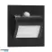 DRACO LED NEW 1.5W. recessed stair light. 12VDC. 30lm. 3000K. black. motion and twilight sensor. image 3