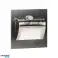 DRACO LED NEW 1.5W. recessed stair light. 12VDC. 30lm. 4000K. satin. motion and dusk sensor image 3