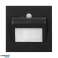 AD OS 6164LR6/B DRACO LED NY 1.5W. skjult trappearmatur. 12VDC. 30lm. 6000K. svart. Bevegelses- og skumringssensor bilde 2