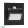 AD OS 6164LR6/B DRACO LED NY 1.5W. skjult trappearmatur. 12VDC. 30lm. 6000K. svart. Bevegelses- og skumringssensor bilde 3