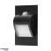 AD OS 6164LR6/B DRACO LED NY 1.5W. skjult trappearmatur. 12VDC. 30lm. 6000K. svart. Bevegelses- og skumringssensor bilde 4