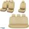 AG338F Seteputer ekoskinn beige bilde 4