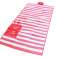 AG366B Strandmatte mit Kissen Rot Bild 1