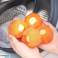 AG895A Éponge de lavage anti-peluches orange photo 3