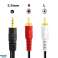 AK233A Jak Kablosu 3.5mm 2xrca cinch 1.25m fotoğraf 2