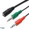 AK268A Adaptador de cable mini jack auriculares fotografía 1