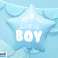 Folienballon &quot;It's a boy&quot; für Babyparty Stern blau 48cm Bild 1