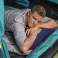 BESTWAY 67121 Inflatable tourist pillow velour navy blue image 2