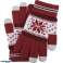 BQ19B Guantes táctiles estrella roja fotografía 1