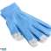 BQ19F Gants tactiles bleus photo 1