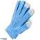 BQ19F Gants tactiles bleus photo 2