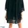 BQ49A Beach Tunic Pareo Cover-up Black image 1