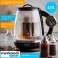CR 1290 schwarz Glaskessel 2,0 l mit Sieb und Temperaturregelung Bild 6