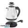 CR 1344 alb Ceainic metalic cu termometru 1.7l fotografia 5