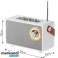 CR 1902 Witte Radio fm met bluetooth  usb c foto 1