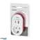 Adaptateur avec chargeur USB et câble de charge type C Lightning. 1x2P avec Schuko. 2xUSB type A C. max 3.4A photo 1