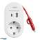 Adaptateur avec chargeur USB et câble de charge type C Lightning. 1x2P avec Schuko. 2xUSB type A C. max 3.4A photo 2