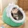 DA228C Cabina para perros para gatos tamaño l verde fotografía 4