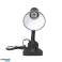 LATSA. galda lampa ar klipsi. 40W. E27. tērauds un plastmasa. melns attēls 2