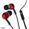 EH192R Esperanza écouteurs intra-auriculaires avec microphone eh192 noir rouge photo 1