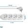 ELK205W Esperanza power strip 4 gn. 1.5m white image 4