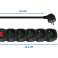 ELK214K Esperanza power strip 5 gn. Approx. 1.5m black image 5