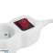 ELK214W Esperanza power strip 5 gn. On 1.5m white image 2
