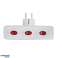 ELK307W Esperanza electric splitter 3 gn. on white image 4