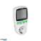 Single tariff wattmeter. energy calculator with LCD display. one tariff. built-in battery. Schuko version image 2