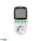 Single tariff wattmeter. energy calculator with LCD display. one tariff. built-in battery. Schuko version image 3
