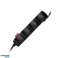 3-gang 2P extension cord with Schuko . with a switch. 3m H05VV F 3x1.5mm2. Imax=16A. flat plug. black image 6