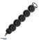 5-gang 2P extension cord with Schuko . 3m H05VV F 3x1.5mm2. Imax=16A. flat plug. black image 4