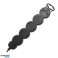 5-gang 2P extension cord with Schuko . 3m H05VV F 3x1.5mm2. Imax=16A. flat plug. black image 5