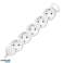 Rallonge 5 prises 2P Z Schuko . 5m H05VV F 3x1.5mm2. Imax=16A. prise plate. blanc photo 4