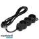 Forlengeledning 3x2P Z.1.4m. 3x1mm?, svart bilde 2