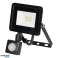 ALLED 10W PIR'li LED Projektör. 850lm. IP44. 4000K. Alu Cam fotoğraf 1