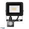 ALLED 10W PIR'li LED Projektör. 850lm. IP44. 4000K. Alu Cam fotoğraf 3
