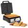 Gaufrier Teesa 2 Gaufres 1600W inox réglage de la puissance photo 5