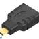HDMI mikro HDMI zelta adapteris attēls 2