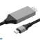 Adattatore HD41 mhl da USB C a HDMI 4K foto 1