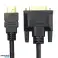 HD8 Cavo HDMI 19pin DVI 2m oro foto 2